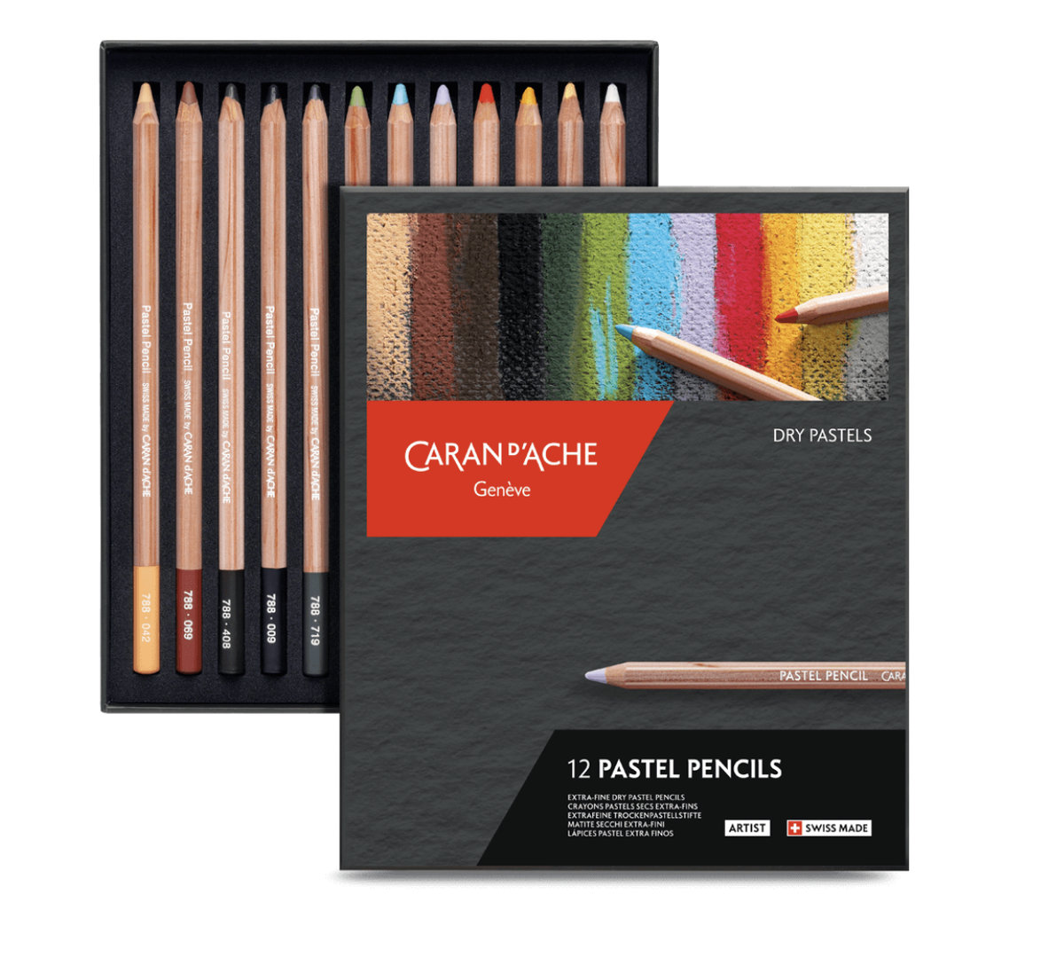 Caran d'ache pastel pencil 12 pezzi