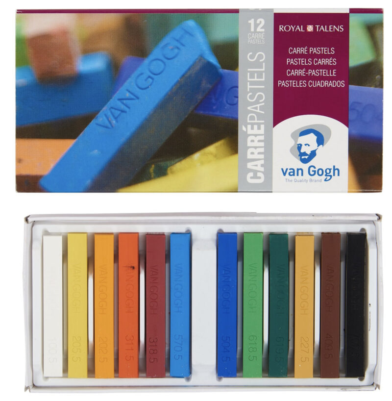 Van gogh pastelli secchi confezione da 12 pastelli