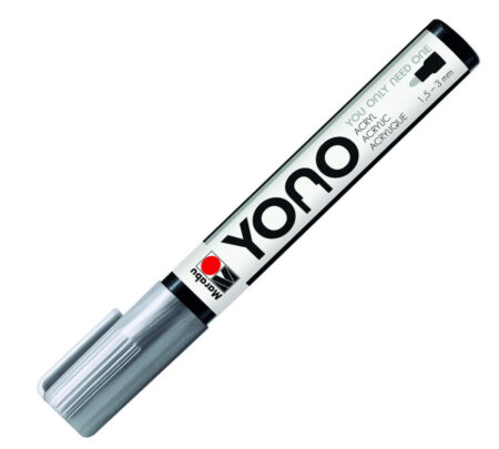 Yono - pennarello colore silver