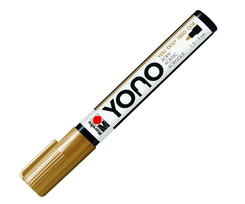Yono - pennarello colore gold