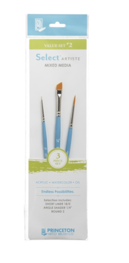 Princeton set pennelli select artist : schort liner 18 angle shader 1/4 round 2