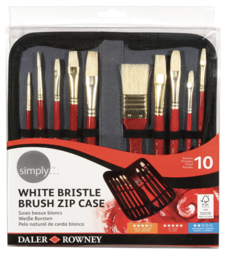 Daler rowney - set pennelli setola naturale bianca