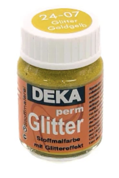 Deka - permglitter giallo oro 25ml.