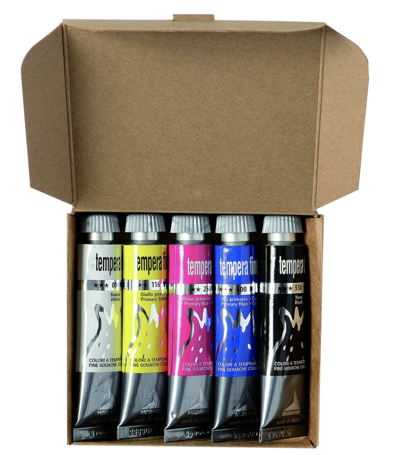 Maimeri tempera set 5 pezzi da 20ml