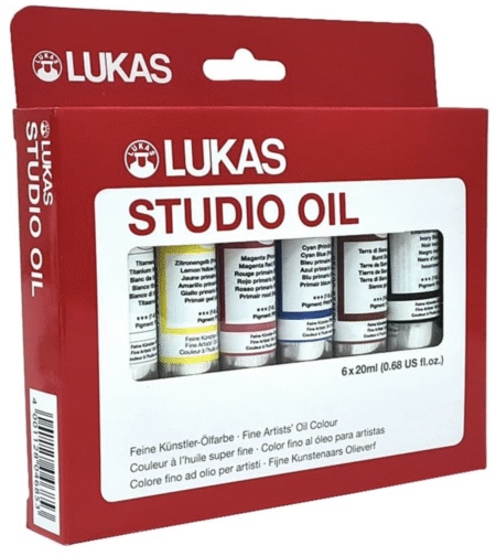 Lukas set studio oil colore ad olio 6x37ml
