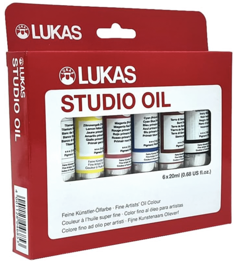 Lukas set studio oil colore ad olio 6x37ml