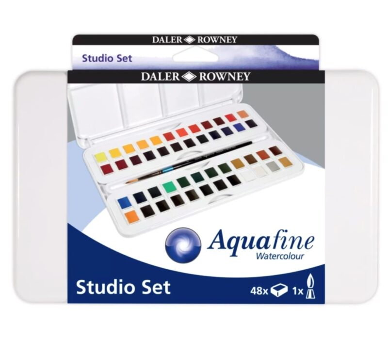 Daler rowney set da viaggio acquerelli 48 colori - immagine 2