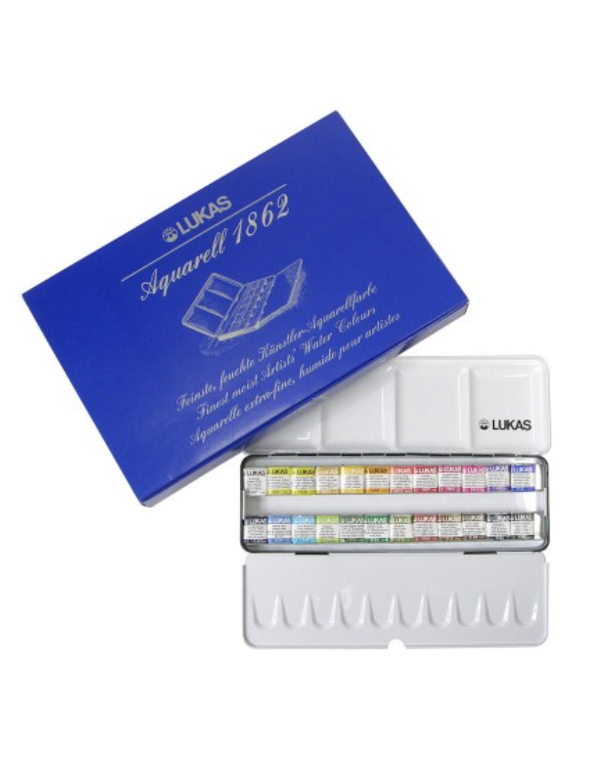 Lukas aquarell 1862 set 24 colori - immagine 2