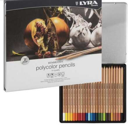 Lyra rembrandt polycolor scatola metallica 24 pezzi