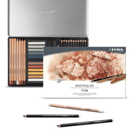 Lyra sketching set scatola metallica 35 pezzi