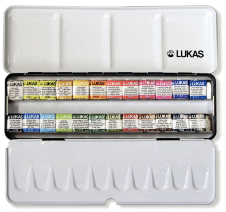 Lukas aquarell 1862 set 24 colori