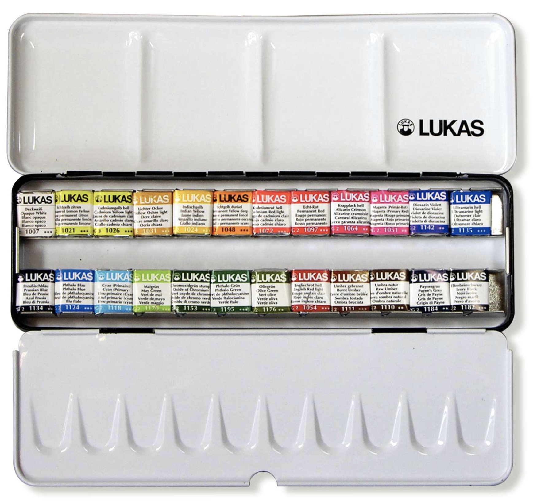 Lukas aquarell 1862 set 24 colori