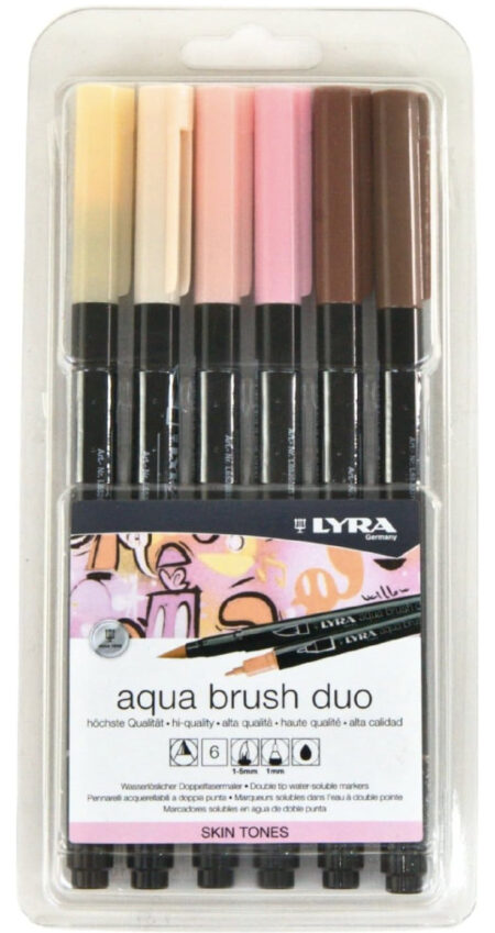Lyra aqua brush duo skin set 6 pz