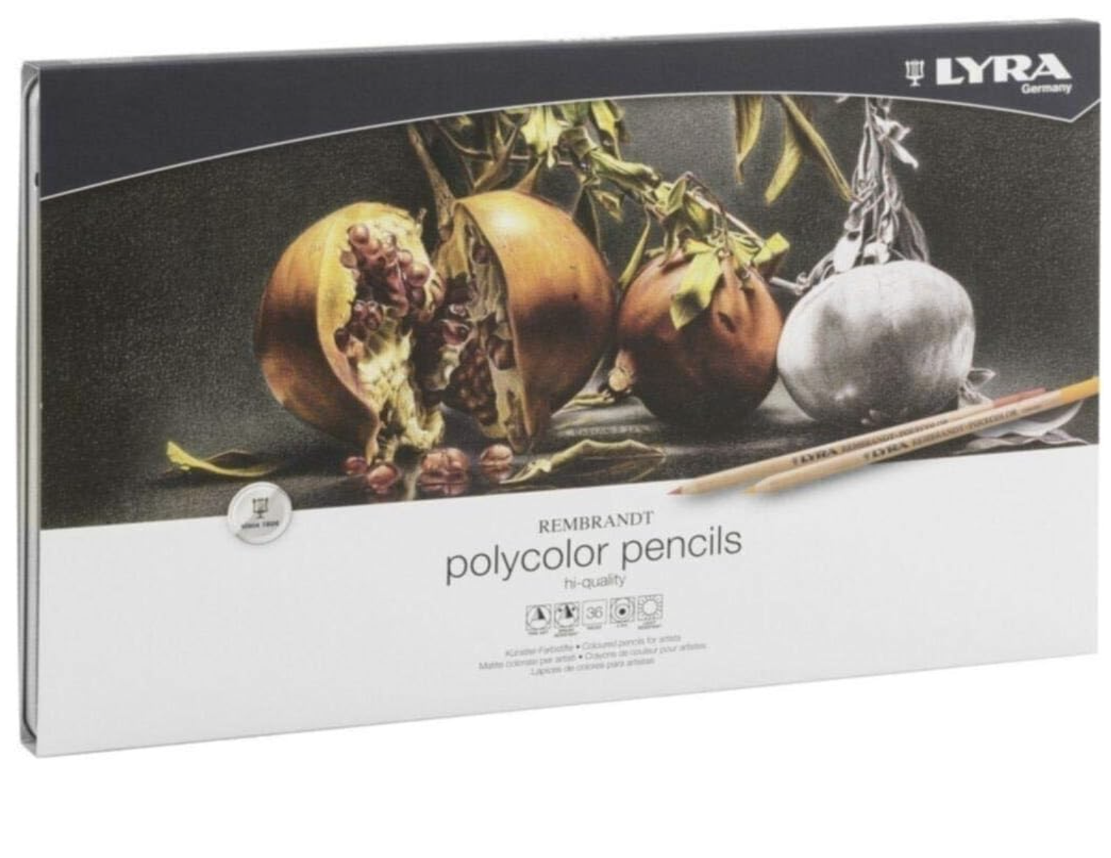Lyra rembrandt polycolor scatola metallica 36 pezzi