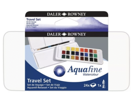Daler rowney set da viaggio acquerelli 24 colori
