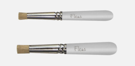 Fleur stensil pennelli a tamponcino