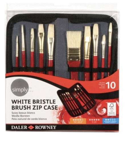 Daler rowney - set pennelli setola naturale bianca